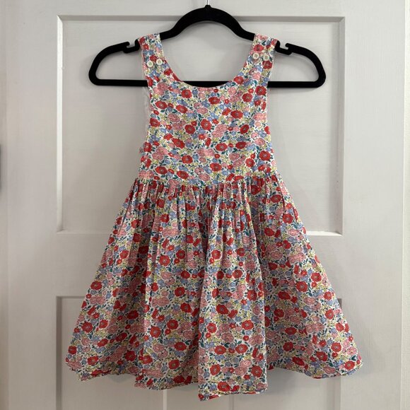 Mini Boden Girls Floral Print Sleeveless Cotton Dress 5-6Y 116cm - Picture 1 of 3